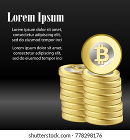 Bitcoin crypto currency stick graph chart of stock market investment trading, Bullish point, Bearish point