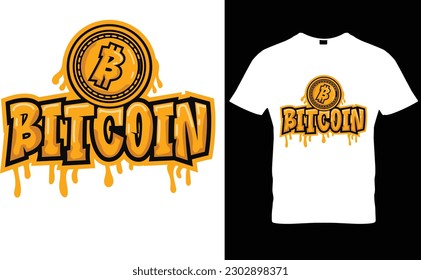 Bitcoin And Crypto Currency T-Shirt Design 