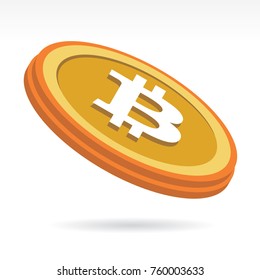 Bitcoin crypto currency vector