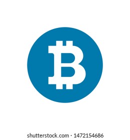 Bitcoin crypto currency vector icon. Vector illustration, EPS10.