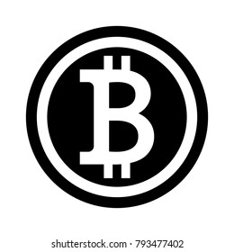 Bitcoin Icon Sign Payment Symbol Cryptocurrency Stock Vector (Royalty ...