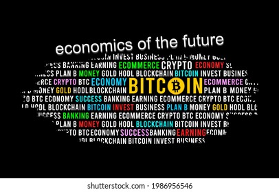 bitcoin crypto slogan typography t shirt design graphic vector 