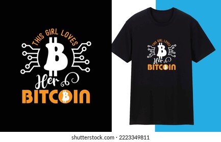 Bitcoin  Crypto Vector Base T shirt Design