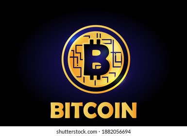 bitcoin and cryptocurrency background and vector picture