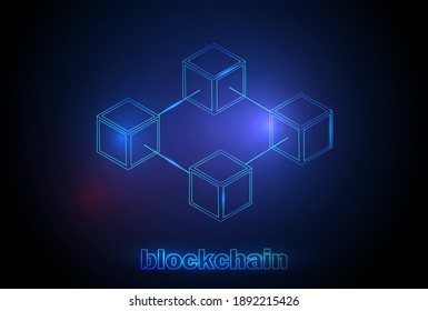 bitcoin and cryptocurrency background and vector picture and technology block chain