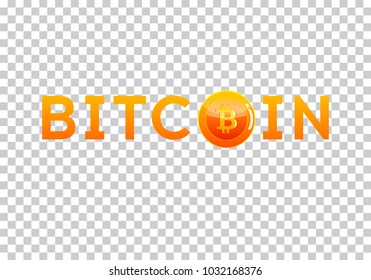 Bitcoin cryptocurrency coin, icon of virtual currency. 