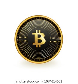 Bitcoin Cryptocurrency Coin Isolated