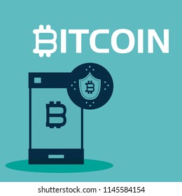 Bitcoin cryptocurrency concept