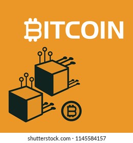 Bitcoin cryptocurrency concept