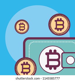 Bitcoin cryptocurrency concept