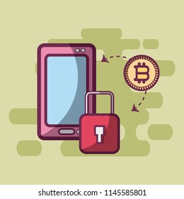 Bitcoin cryptocurrency concept