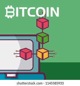 Bitcoin cryptocurrency concept