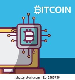 Bitcoin cryptocurrency concept