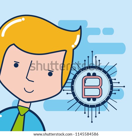 Bitcoin cryptocurrency concept