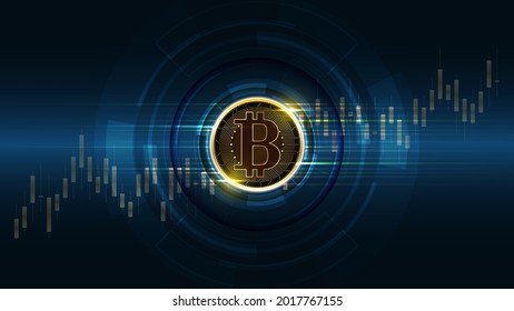 Fondo de tecnología de red de dinero digital Bitcoin cryptocurrency
