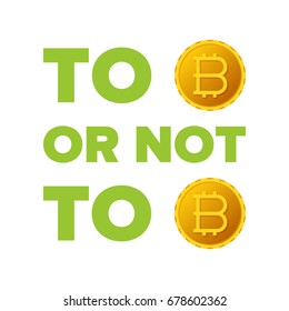 Bitcoin cryptocurrency future vector concept