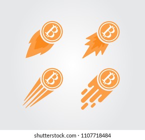 Bitcoin cryptocurrency icon Digital money , vector illustration.