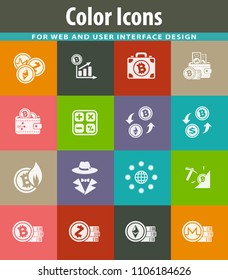 Bitcoin and cryptocurrency icons for your design progects