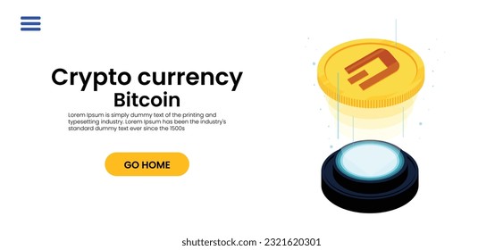 Bitcoin and cryptocurrency investing concept. Bitcoin cryptocurrency coins. Trading on the cryptocurrency exchange. Trends in bitcoin exchange rates. Rise and fall charts of bitcoin.