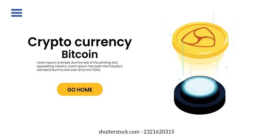 Bitcoin and cryptocurrency investing concept. Bitcoin cryptocurrency coins. Trading on the cryptocurrency exchange. Trends in bitcoin exchange rates. Rise and fall charts of bitcoin.