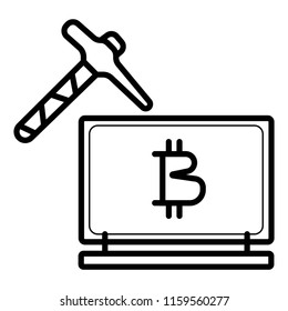 Bitcoin Cryptocurrency Mining icon