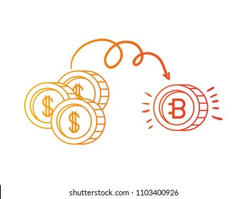 bitcoin cryptocurrency set icons