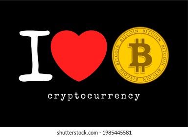 bitcoin cryptocurrency slogan t hirt design graphic vector  