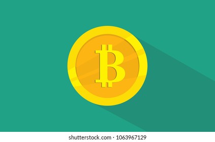 bitcoin cryptocurrency technology icon logo isolated flat style