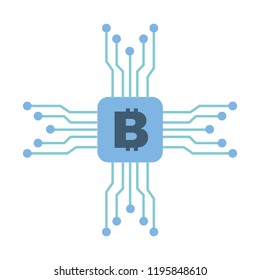 bitcoin cryptocurrency virtual circuit security image