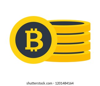 bitcoin cryptocurrency virtual fintech isolated