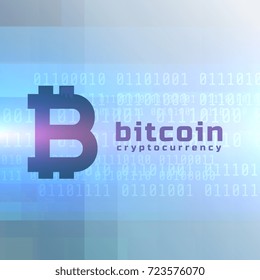 bitcoin currency background vector design