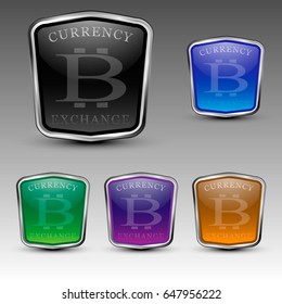Bitcoin currency exchange logo