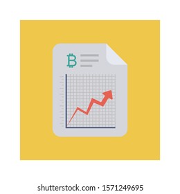 bitcoin & Currency flat icons for chart  & report 