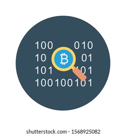 bitcoin and Currency flat icons for computer  and bitcoin 