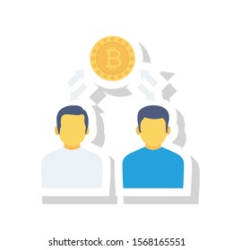 bitcoin & Currency flat icons for Crypto  & currency 