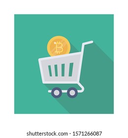 bitcoin & Currency flat icons for crypto & currency 