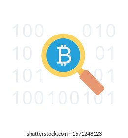 bitcoin & Currency flat icons for bitcoin &  cryptocurrency 
