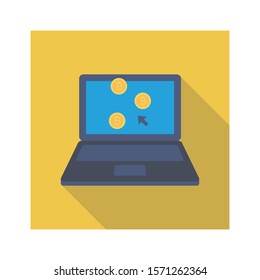 bitcoin & Currency flat icons for cryptocurrency  & money 