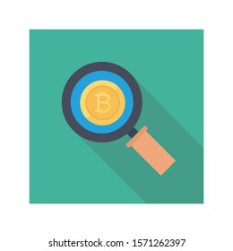 bitcoin & Currency flat icons for bitcoin  & cryptocurrency 