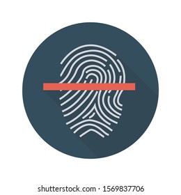 bitcoin and Currency flat icons for lock  and scan 
