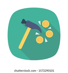 bitcoin & Currency flat icons for money  & currency 