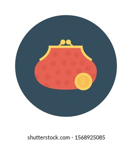 bitcoin and Currency flat icons for pay  and bitcoin 