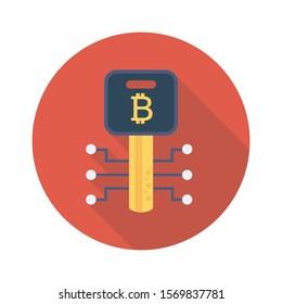 bitcoin and Currency flat icons for bitcoin  and private 