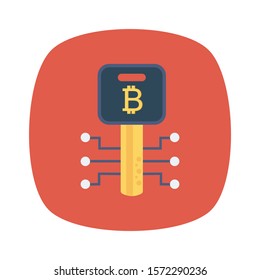 bitcoin & Currency flat icons for bitcoin  & private 