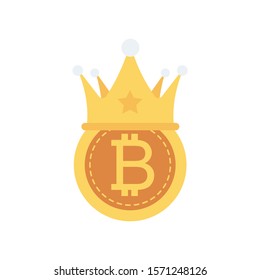 bitcoin & Currency flat icons for prize  & bitcoin 