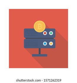 bitcoin & Currency flat icons for  bitcoin &  sharing