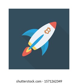 bitcoin & Currency flat icons for bitcoin  & startup 