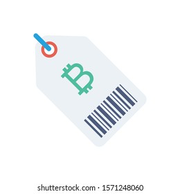 bitcoin & Currency flat icons for tag & bitcoin 