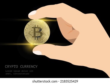 Bitcoin currency Network bitcoin marketing vector banner