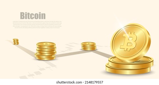 
Bitcoin currency.Cripto currency,Crypto coin with growth graph. International stock exchange. Bitcoin uptrend